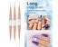 5PC Double Headed Nail Art Brushes for Long Lines, Nail Design Brush M Carousel 7