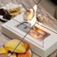 Not Removable Tabletop Bioethanol Fireplace Black Rectangular Design With Glass Carousel 3