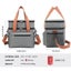 Elosung Grey Waterproof Insulated Lunch Bag Leakproof Thermal Cooler For Food Dr Carousel 2