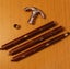 Walking Cane Solid Brass Handle Wooden Walking Stick Anchor Carousel 3