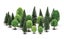 Model Scenery - Hobby Trees Mixed (Deciduous and Fir) Carousel 1