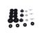 Practical Drum Set Cymbal Felts Sleeves Wing Nuts Washers Set For Hi-Hat Cymbal Carousel 3