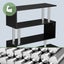 Black Office Computer Desk L Shaped Rotating Corner Study Writing Table Shelves Carousel 9