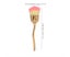 Rose Shaped Professional Nail Art Dust Removal Brush Portable Blusher Carousel 4