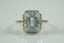 Enchanting Ocean Blue Aquamarine & Diamond 9ct Engagement ring Carousel 3