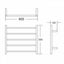 Heated Towel Rack 5 Bars Carousel 2