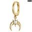 1PCS 925 Sterling Silver Gold-Plated Earrings Exquisite Ear Clip for Women Carousel 1