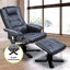 PU Leather Massage Chair Recliner Ottoman Lounge Remote Carousel 8