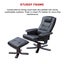 PU Leather Massage Chair Recliner Ottoman Lounge Remote Carousel 10