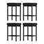 A Set Of 4 Metal Bar Stools Pu Seat Dining Counter Chairs Carousel 1