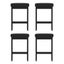 A Set Of 4 Metal Bar Stools Pu Seat Dining Counter Chairs Carousel 3