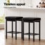 A Set Of 4 Metal Bar Stools Pu Seat Dining Counter Chairs Carousel 6