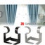 2X Bracket Hang Curtain Rod Holders Single Hook Tap Right Into Window Frame Rod Carousel 1