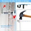 2X Bracket Hang Curtain Rod Holders Single Hook Tap Right Into Window Frame Rod Carousel 4