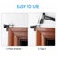 2X Bracket Hang Curtain Rod Holders Single Hook Tap Right Into Window Frame Rod Carousel 5