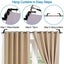 2X Bracket Hang Curtain Rod Holders Single Hook Tap Right Into Window Frame Rod Carousel 6