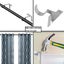 2X Bracket Hang Curtain Rod Holders Single Hook Tap Right Into Window Frame Rod Carousel 8