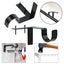 2X Bracket Hang Curtain Rod Holders Single Hook Tap Right Into Window Frame Rod Carousel 9