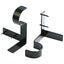 2X Bracket Hang Curtain Rod Holders Single Hook Tap Right Into Window Frame Rod Carousel 13