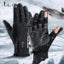 2 Finger Flip Fingerless Gloves Winter Fishing Gloves Non-slip Waterproof Warm Carousel 3