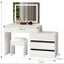 Dressing Table with Mirror makeup LED mirror Vanity Mirror Stool Carousel 2