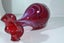 Ruby glass vase hand made Carousel 4
