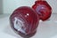 Ruby glass vase hand made Carousel 5