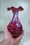 Ruby glass vase hand made Carousel 3