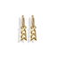 Formation Black Embellished Sleeper Earrings | Silver & Gold Carousel 1