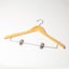 Coat Hanger with Skirt Clips - Wooden (Single) Carousel 1