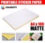 A4 Labels Sticker White Matte Self Adhesive Sticker Paper Label Carousel 1