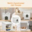 Pawz Cat Litter Box Mat Fully Enclosed Kitty Toilet Odour Control Basin Wooden Carousel 8