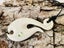 Hand-Carved Bone Fish Hook Pendant with Paua Shell Inlay Carousel 3