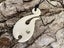 Hand-Carved Bone Fish Hook Pendant with Paua Shell Inlay Carousel 4