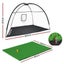 3.5m Golf Practice Net with Driving Mat Training Aid Target Hitting Carousel 2