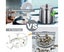 Stainless Steel Ashtray with Lid Windproof Outdoor Ashtrays Cigarett Carousel 4
