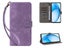 PU Leather Wallet Case Cover for OPPO A60 4G with Wrist Strap Purple Carousel 1