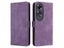 PU Leather Wallet Case Cover for OPPO A60 4G with Wrist Strap Purple Carousel 3