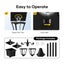 Solar LED Outdoor Post Light Carousel 6
