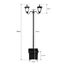 Solar LED Outdoor Post Light Carousel 7