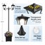 Solar LED Outdoor Post Light Carousel 9