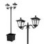 Solar LED Outdoor Post Light Carousel 12