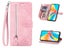 PU Leather Wallet Case Cover for OPPO A98 5G with Wrist Strap Pink Carousel 1