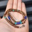 Coconut Shell, Turquoise & Lapis Lazuli Surfer Choker Necklace Carousel 3