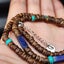 Coconut Shell, Turquoise & Lapis Lazuli Surfer Choker Necklace Carousel 4