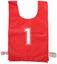 SILVER FERN NUMBERED (1-10) BIB SET RED LARGE Carousel 1