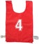 SILVER FERN NUMBERED (1-10) BIB SET RED LARGE Carousel 2