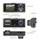 24Hrs Monitor 1080P Dual 3 Lens Front, Inside, Rearview Car Dashcam Cameras Carousel 12