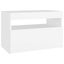 vidaXL Bedside Cabinet & LED Lights White 60x35x40 cm Engineered Wood Carousel 8