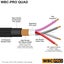 1 x 3 Meter - WBC-PRO-QUAD Cable- Amphenol Silver XLR Plugs & Black Tweed Jacket Carousel 3